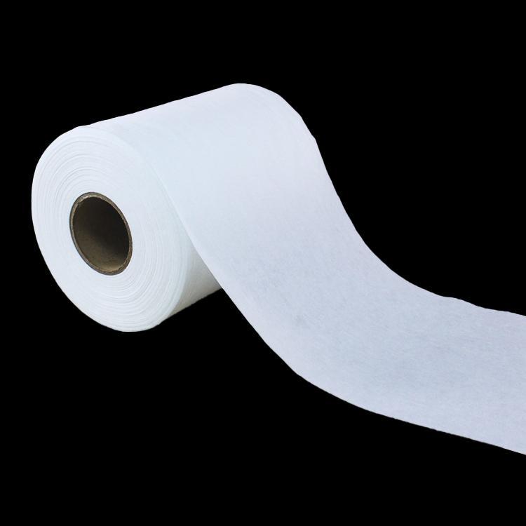 Rollo de tela no tejida Spunlace para las materias primas de limpieza húmeda