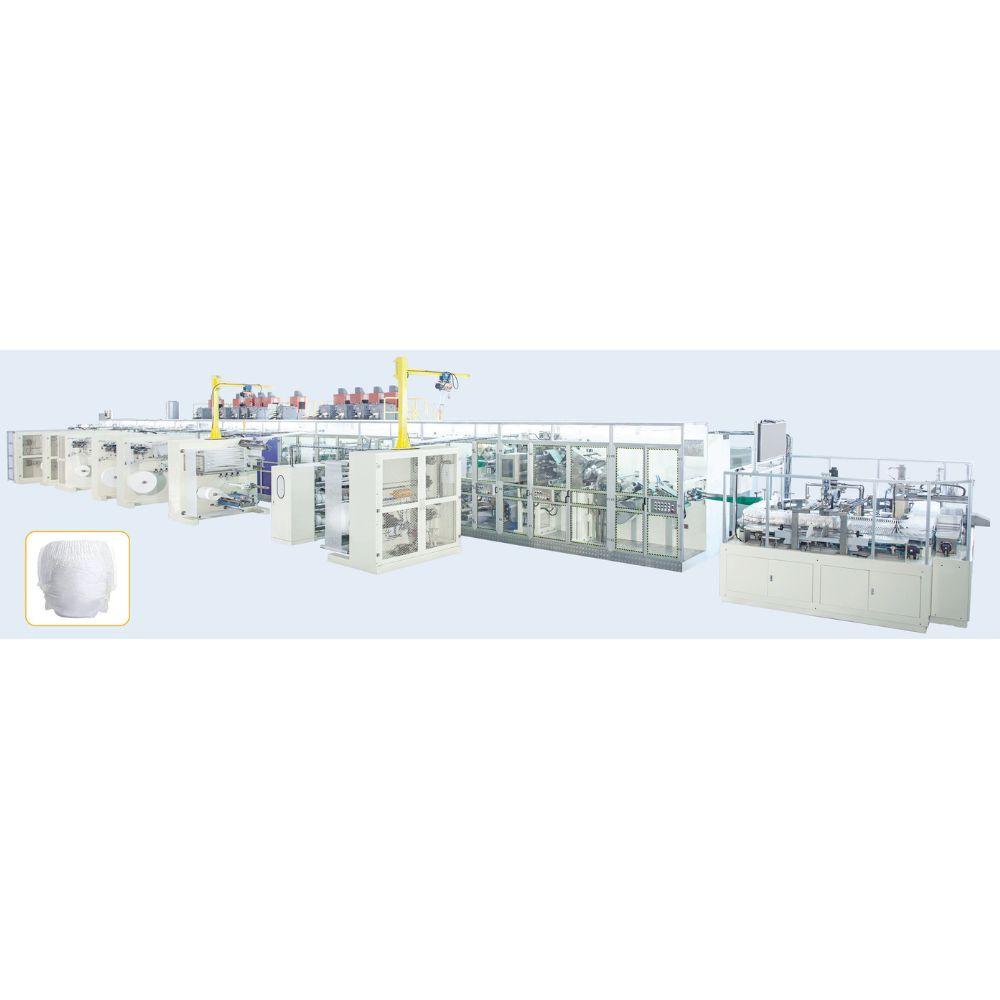 Full Automatic High Speed Servo Pull Up Baby Diaper Machine Production Line