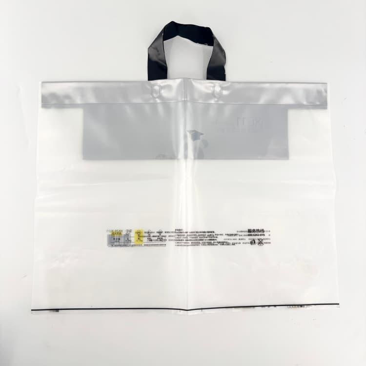 Frosted PE Flexible Packaging Material with Handle for Hygiene Products