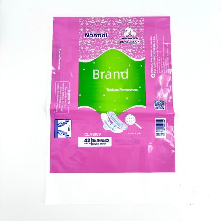 Glossy PE Milky White Packaging Bag with Double Handles