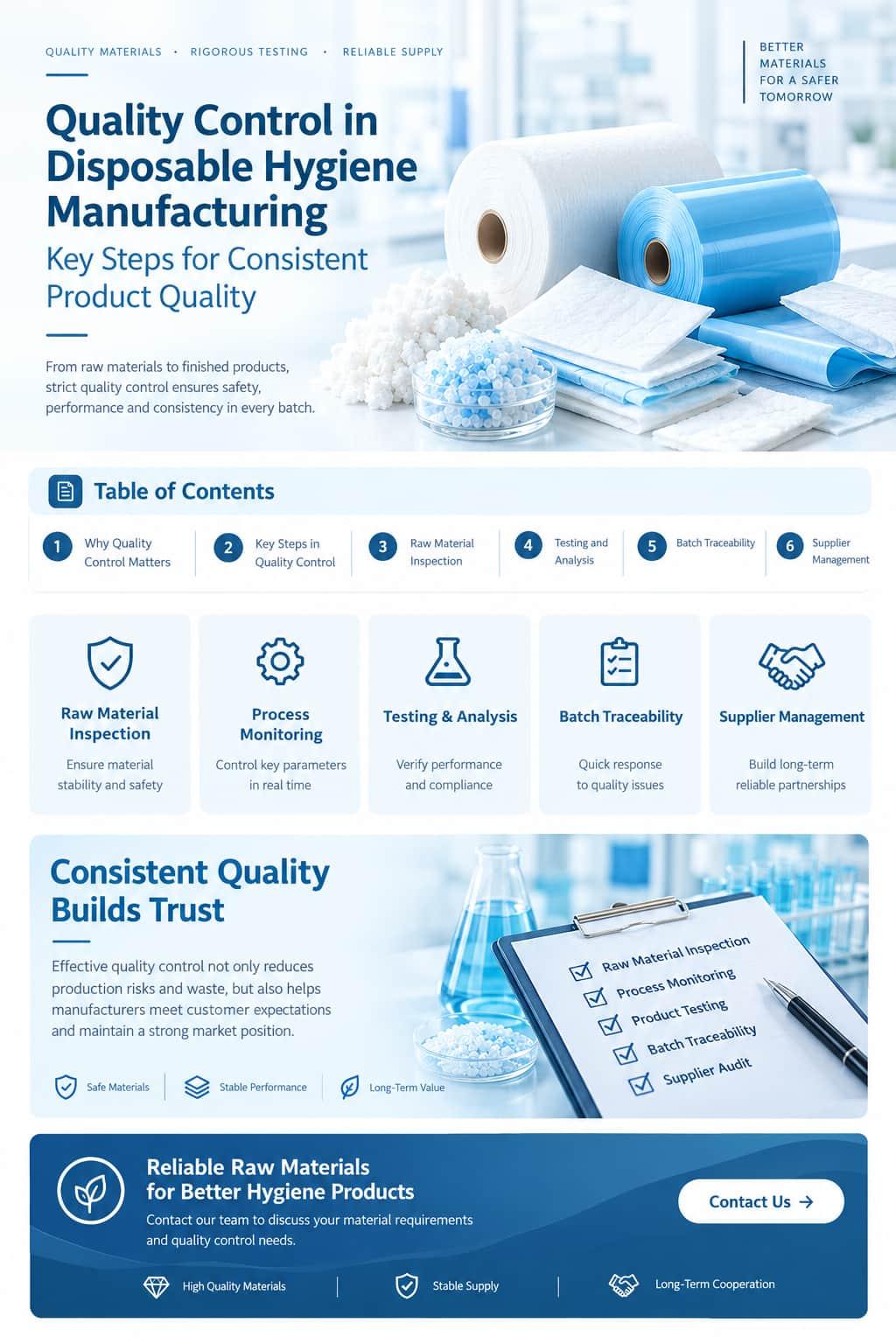 Quality Control in Disposable Hygiene Manufacturing: Key Steps for Consistent Product Quality